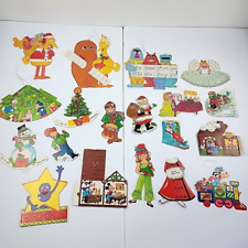 RARE Vintage Muppets & Walt Disney Productions Paper Folding Christmas Ornaments picture