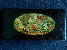 Mstera 1940s Russian Lacquer box Tale of Ivan Tsarevich and the Gray Wolf palekh picture