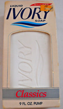 Liquid IVORY Soap Classics WHITE Pump Dispenser 9 oz NOS Vintage 1989  picture