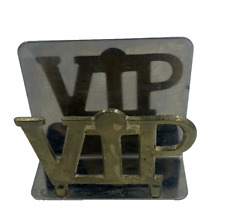 VTG Solid Brass VIP Letter Memo Holder 4