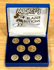 RARE HTF VINTAGE DISNEY MICKEY'S BLAZER JACKET BUTTONS SET LIMITED EDITION 500 picture