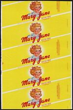 Vintage bread wrapper MARY JANE dated 1958 girl pictured Norfolk Virginia unused picture