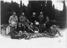 H.R.H. the Prince of Wales,party,with first tiger killed by H.R.H. in India,1875 picture