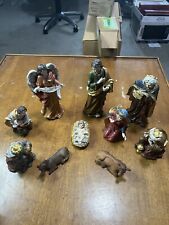 Zayton Nativity Set Christmas Figurines New Open Box 11 Pieces picture