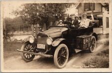 1916 North Ferrisburg, Vermont RPPC Postcard Pastor GEORGE HEATH & Family in Car picture