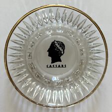Vintage CEASARS PALACE Classic Gold Rim Ashtray / Used-Excellent Condition-Clean picture
