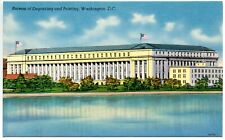 Bureau of Engraving and Printing Washington DC Vintage Linen Postcard Unposted picture