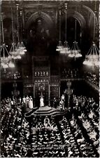 Royalty The State Opening of Parliament Her Majesty The Queen RPPC Postcard X1 picture