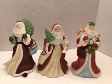 Vintage Santa Figurines From 1991 FTD Lot Of 3 picture