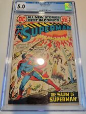Superman #255 CGC 5.0 1972 World of Krypton Swan Bronze Age FLASH SALE picture