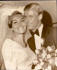 LG968 1967 Wire Photo MISS AMERICA DEBBIE BRYANT Wedding to Rod Taylor Wilson picture