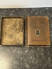 Antique Columbus Mutual Life Insurance Company CaleMeter  Coin Bank Book OHIO picture