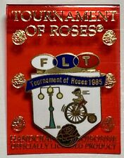 VINTAGE 1985 OFFICIAL TOURNAMENT OF ROSES- FLT ODD FELLOWS COLLECTIBLE PIN picture