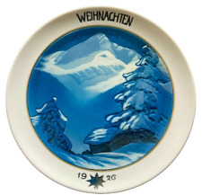 RARE 1926  ROSENTHAL Porcelain Christmas Plate Hand-painted diameter 8.7