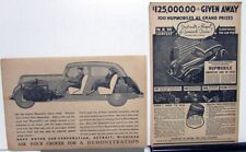 1935 Hupmobile 100 Car GiveAway Slogan Contest Seminole Tissue Store Promo Flyer picture