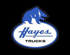 Hayes Truck Company Dark Blue Vintage Historic 1928 to 1975 Redrawn Logo Sticker picture