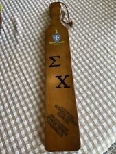 Indiana University Fraternity PLEDGE FORMAL WOODEN PADDLE Vintage Sigma Chi IU picture