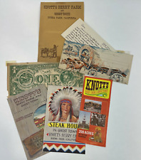 Vintage Knotts Berry Farm Ephemera Paper Collectible Menu Letter Souvenir Buck picture