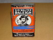 VINTAGE SIR WALTER RALEIGH PIPE & CIGARETTES SMOKING TOBACCO TIN ****EMPTY* picture