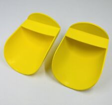 Vintage Tupperware Rocker Scoops in Yellow Set of 2 Classic Kitchen Gadget picture