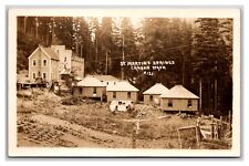 RPPC St Martin Hot Springs Hotel Carson Washington WA 1914 Postcard Y16 picture