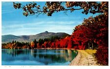 Postcard Mount Chocorcua & Lake White Mountains New Hampshire Chrome  picture