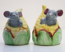 Vintage Mice Mouse In Corn Salt and Pepper Japan picture