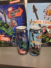 2 Full Cans Monster Energy Vans Warped Tour Water, 1 Sparkling and 1 Deep Well. picture