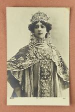 CAROLINA OTERO star singer Belle Epoque as QUEEN. Antique photo Postcard 1909s picture