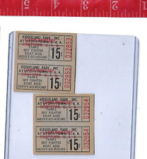 vintage lot ride tickets Storytown USA Kiddieland Park Lake George New York picture