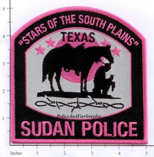 Texas - Sudan Police Dept Patch Breast Cancer Awareness - Pink picture