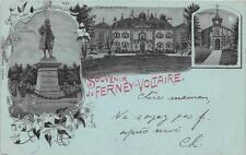 CPA 01 FERNEY VOLTAIRE SOUVENIR YEAR 1898 SEE BACK (back undivided) picture