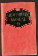 Humphrey's Homeopathic Medicine Co Manuel of Products picture