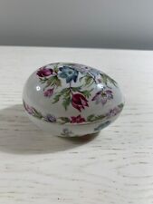 Rochard Limoges Flower Egg Shaped Trinket Box picture