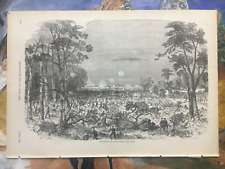 civil war Assault on Port Hudson LA original print May 1863 large picture