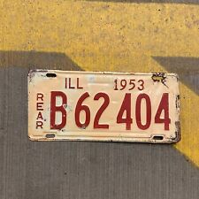 1953 Illinois B Truck License Plate B 62404 Garage Auto Car Show 404 picture