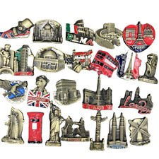 World Travel Metal Refrigerator Magnets Europe/Asia picture