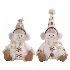 Christmas Snowman Plush Toys Knitted Snowman Doll Figures Plush Toys Ornament picture