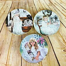 Vintage KNOWLES Heirlooms and Lace Collection Plates ANNA OLIVIA REBECCA picture