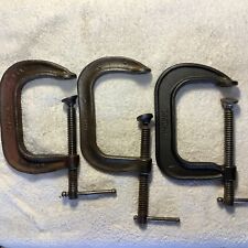 Vintage Heavy Duty Adjustable 1440-4” C Clamp USA - Lot Of  3 picture