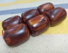 bakelite amber 339 grams 6 piece beads suitable for rosary old bacalite picture