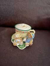 ENESCO Cherished Teddies Cup of Kindness Two Bears & Teacup Ornament picture