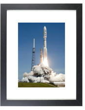 ATLAS V 5 ROCKET LAUNCH NASA Space X Matted & Framed Picture Photo picture