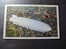 Mint USA Aviation Zeppelin Postcard USS Akron US Navy Airship Worlds Largest picture