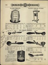 1916 PAPER AD Fulper Earthenware Water Cooler Ice Cream Spoon Disher Puritan picture
