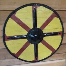 Medieval Armor Round Designer Shield With Steel Shield Boss Christmas Gift picture