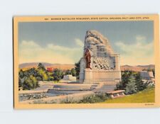 Postcard Mormon Battalion Monument State Capitol Grounds Salt Lake City Utah USA picture