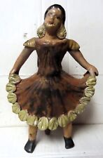 Antique Dancing Woman Mexican pottery bank - 1920's picture