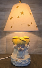 Baby Praying Angels Table Lamp Nightlight Night Light ~ With Lampshade picture
