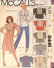 Vintage McCall’s Pattern 8441 Cottagecore Dress & Top Junior Sz5 B28 Uncut FF 83 picture
